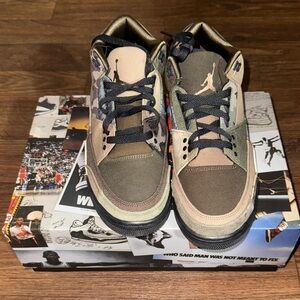 Jordan 3 Retro Patchwork Camo Sneakers